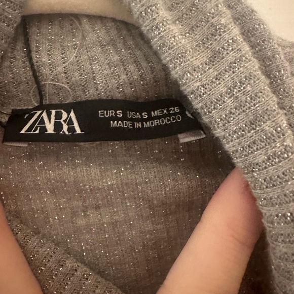 Zara midi shimmer grey dress - Picture 6 of 7